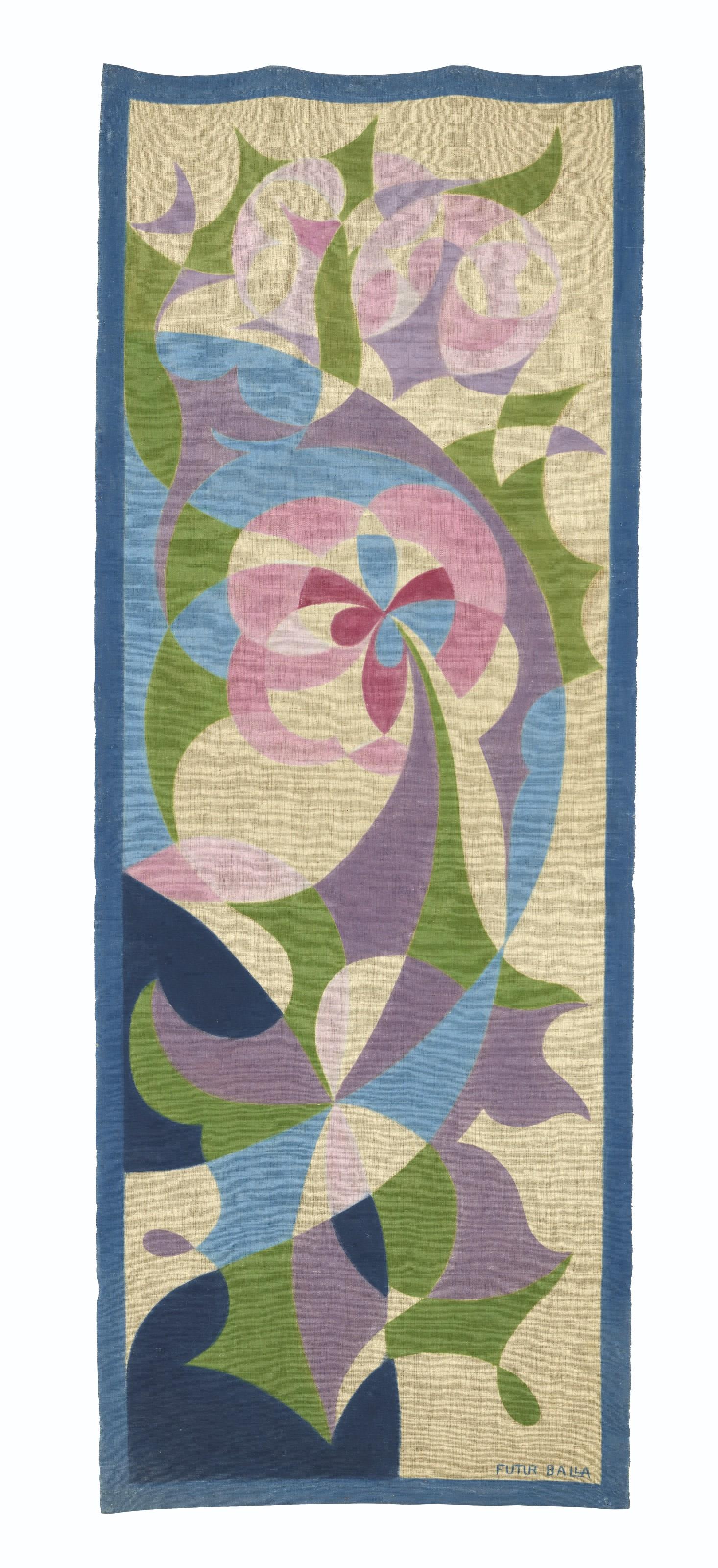 Giacomo Balla - Farfalle in movimento e fiori futuristi