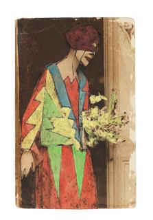 Giacomo Balla - Figura femminile (recto); Movimento Futurista Roma (on the reverse), circa 1920