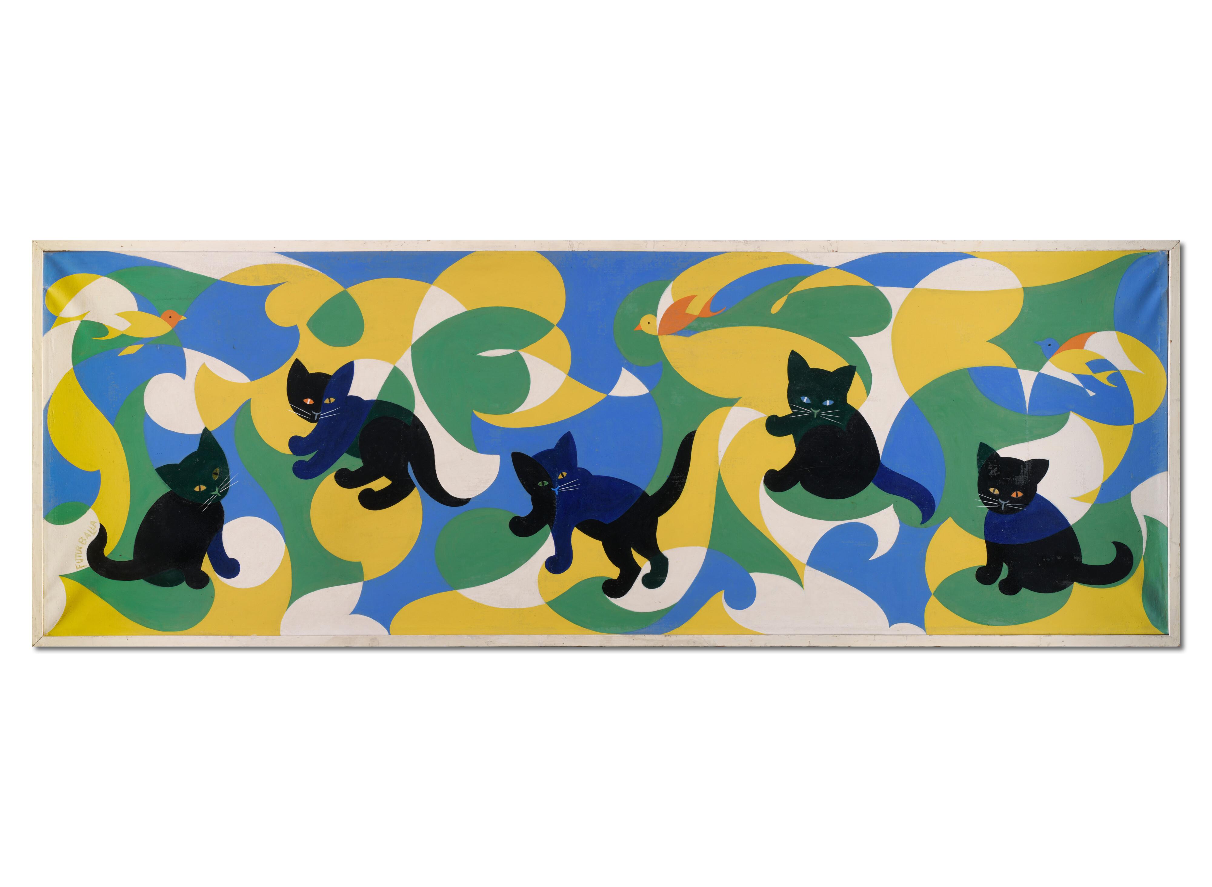 Giacomo Balla - Gatti Futuristi; Canaringatti; Futurtregatesco