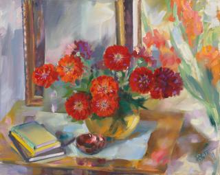 Giacomo Balla - Natura Viva, Zinnie