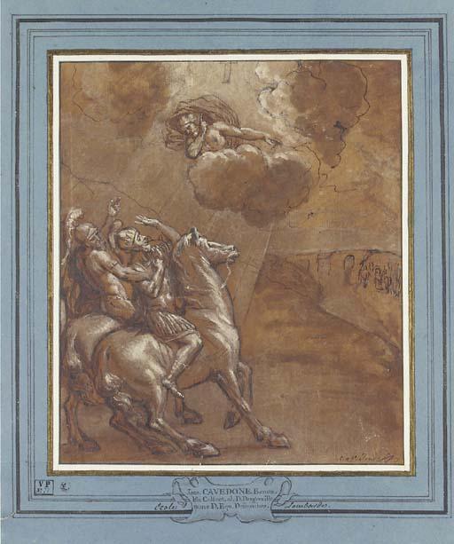 Giacomo Cavedone - The Conversion of Constantine