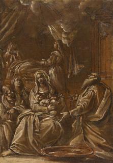 Giacomo Cavedone - The Nativity of Saint John the Baptist