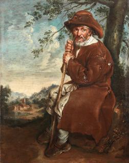 Giacomo Ceruti - An Elderly Man Seated At The Foot Of A Tree,