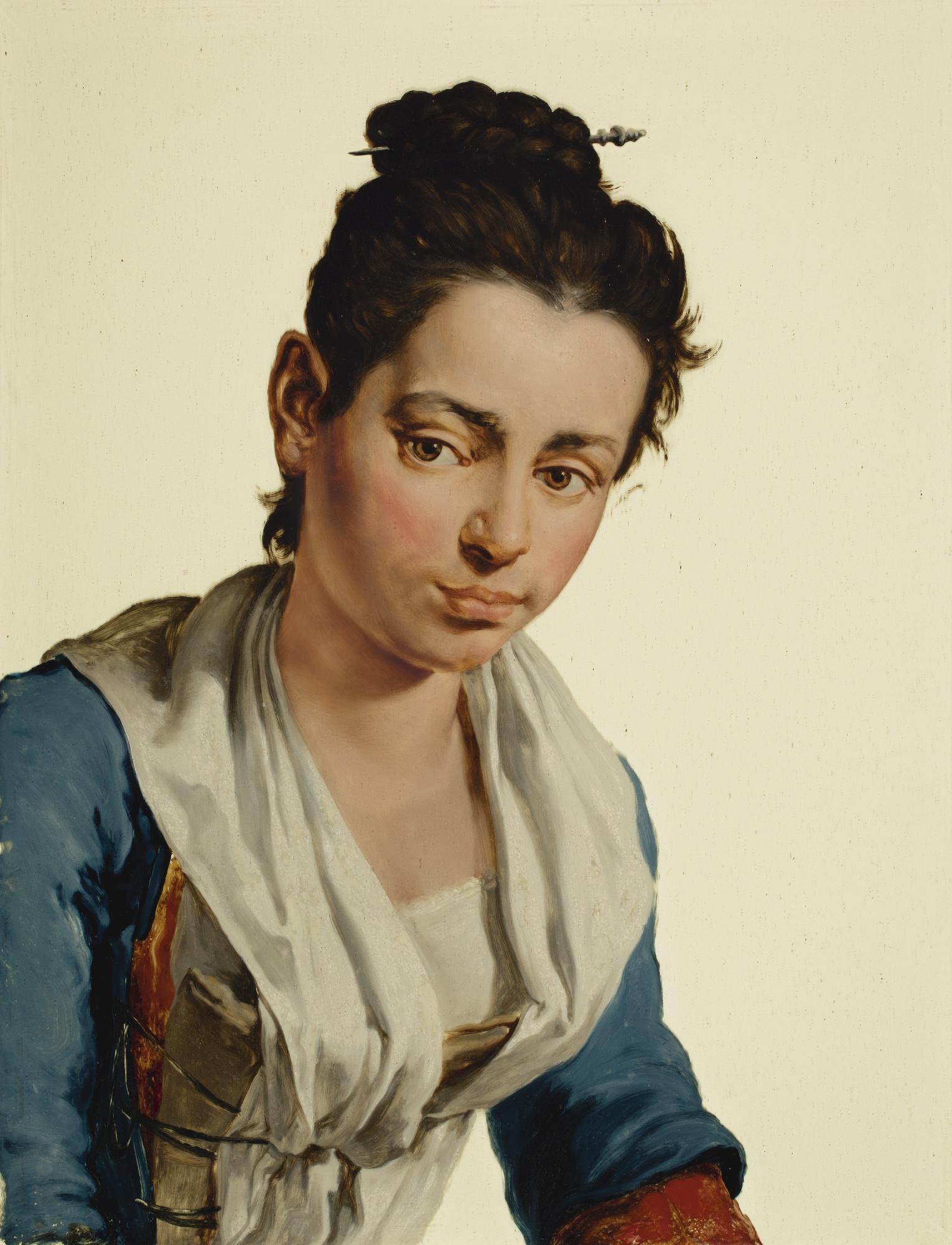 Giacomo Ceruti - Portrait Of A Young Countrywoman, Half Length