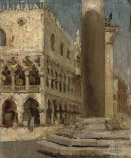 Giacomo Favretto - Piazza San Marco