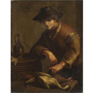 Giacomo Francesco Cipper - Contadino E Cacciagione Su Un Tavolo