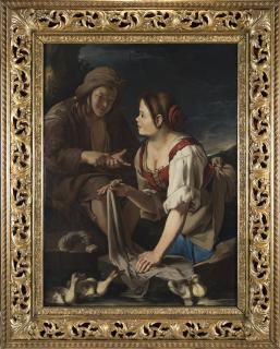 Giacomo Francesco Cipper - Lavandaia e contadinello