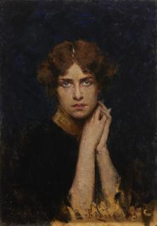 Giacomo Grosso - Ritratto femminile