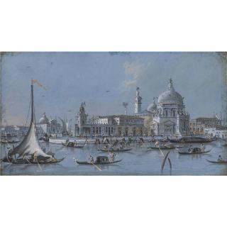 Giacomo Guardi - Santa Maria Della Salute, Venice And The Punta Della Dogana