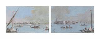 Giacomo Guardi - The Island Of Lazzaretto Vecchio, Venice; And The Island Of Saint Clement, Venice