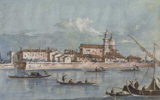 Giacomo Guardi - Two Views Of Venice: The Church Of The Redentore; And The Island Of The Certosa