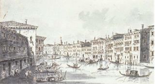Giacomo Guardi - Venezia, Il Canal Grande, Con Ca\' Pesaro