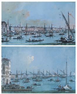 Giacomo Guardi - Venice, A Pair Of Views Of The Riva Degli Schiavoni