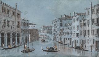 Giacomo Guardi - Venice, A View Of Fondamenta Sant\'Andrea; Venice, A View Of The Canal Leading To San Giovanni Decollato From The Bridge Of San Giacomo Dell\'Orio