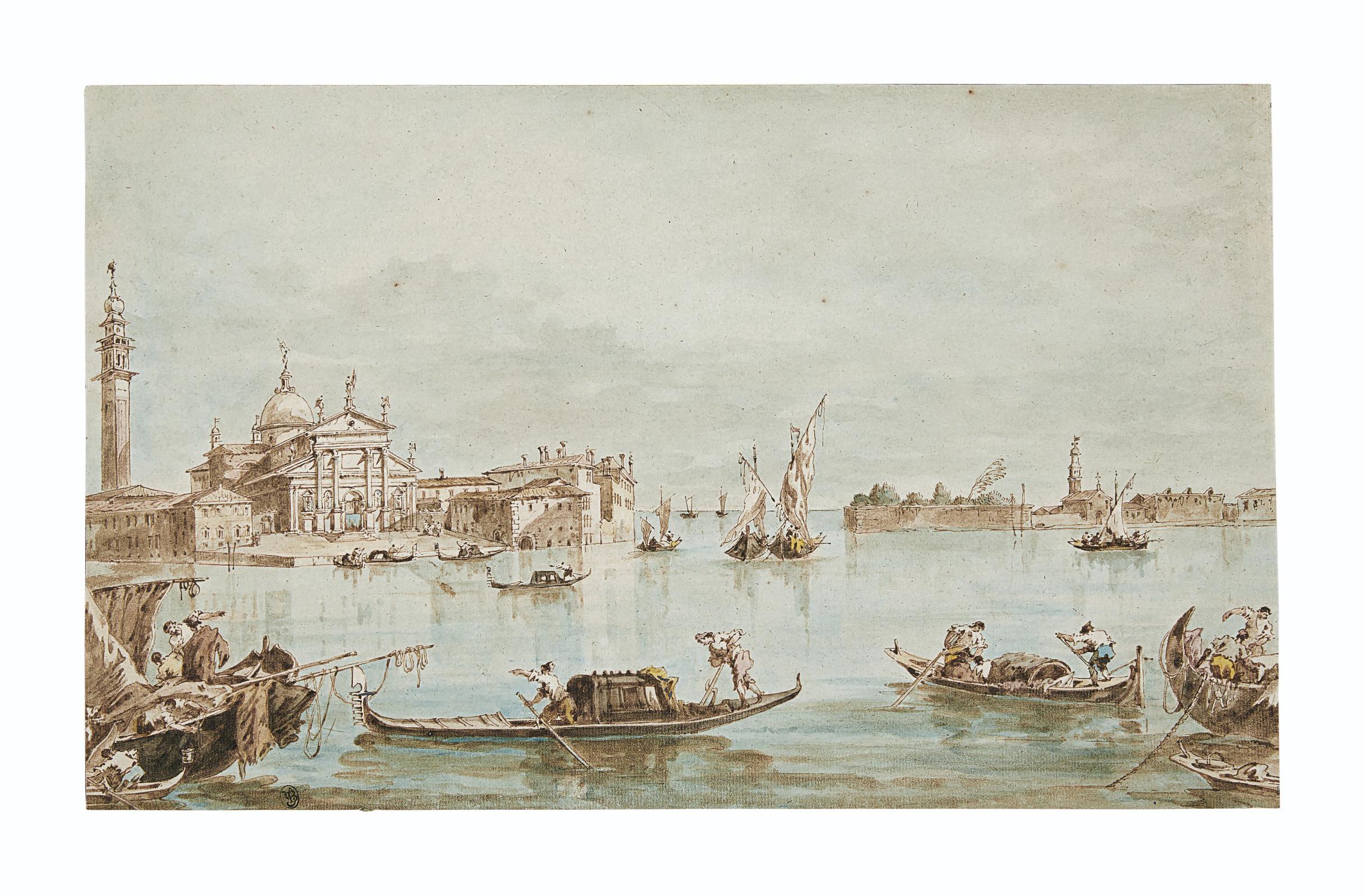 Giacomo Guardi - View of San Giorgio Maggiore, Venice