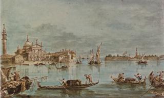 Giacomo Guardi - View of San Giorgio Maggiore, Venice