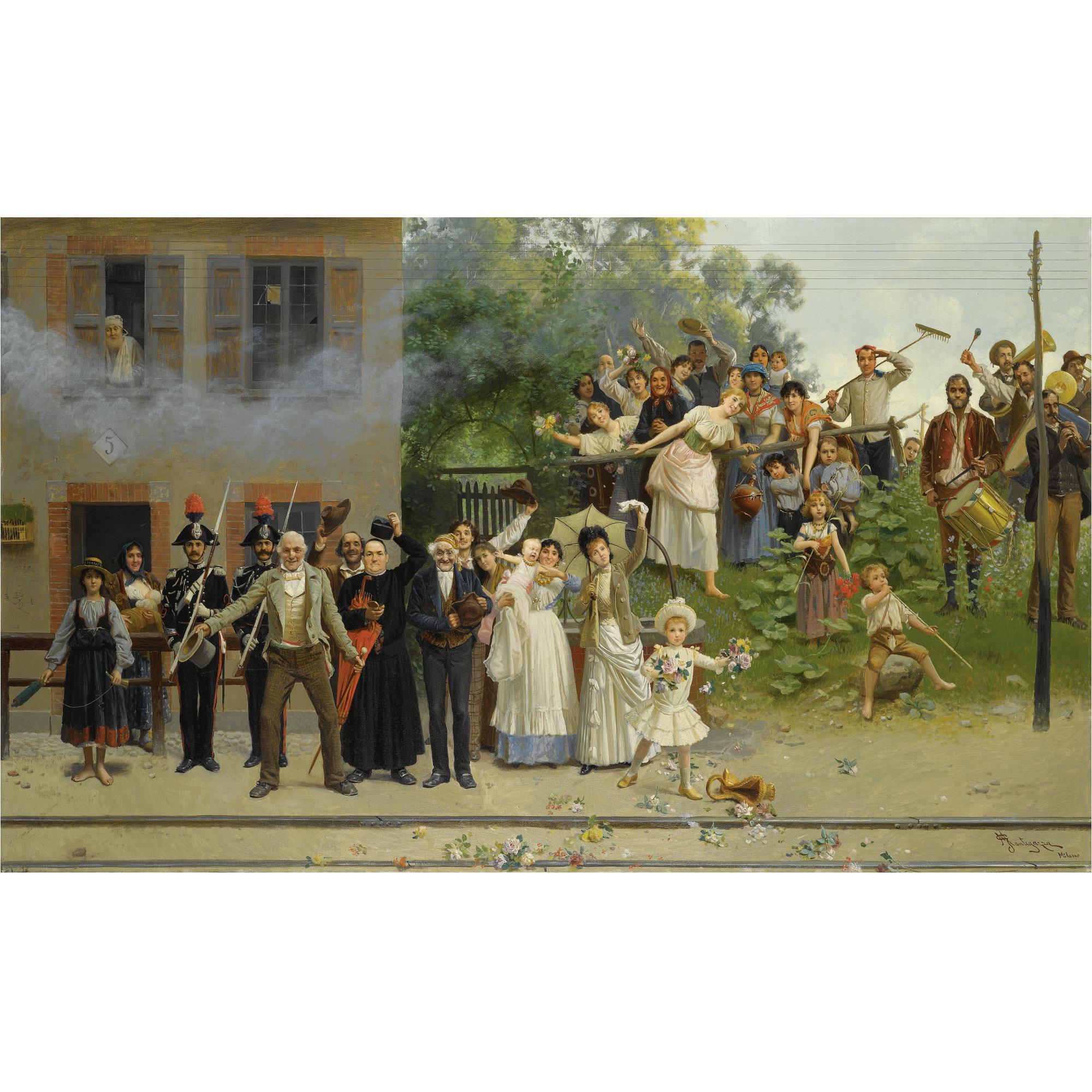 Giacomo Mantegazza - Italian Passa Il Re (The King Passes)