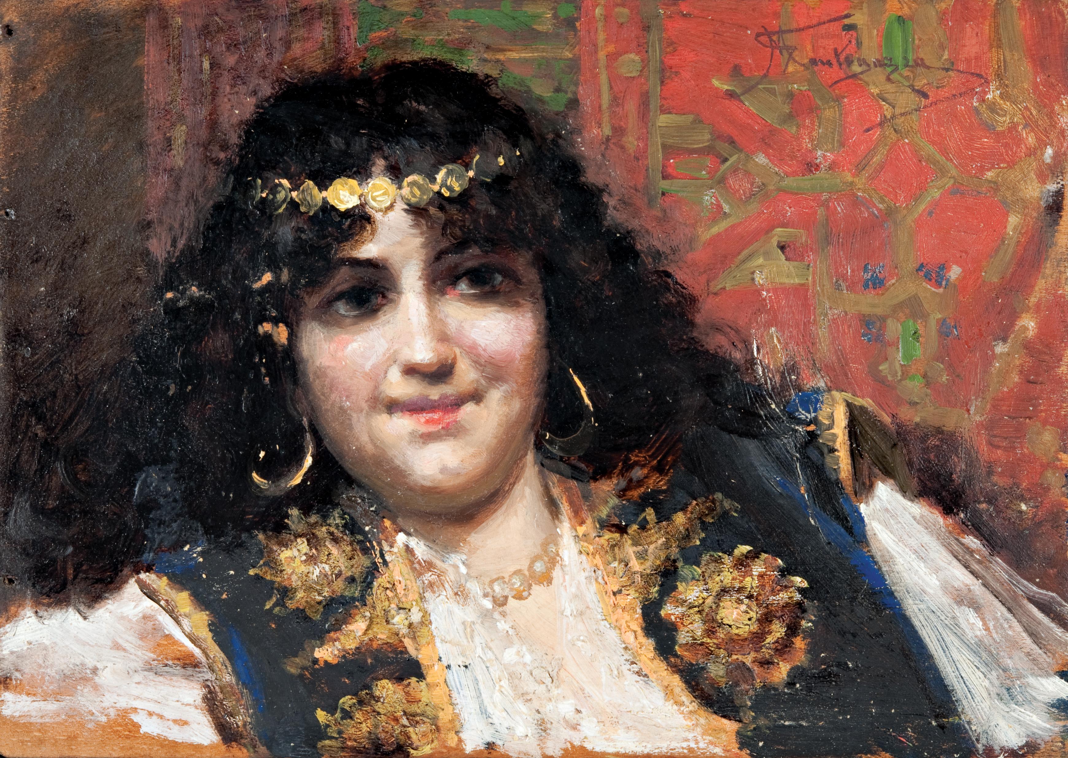 Giacomo Mantegazza - Ritratto di donna orientale