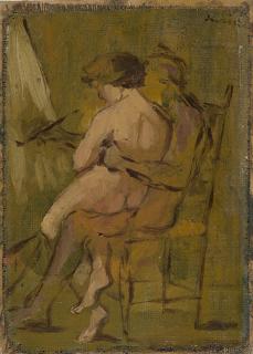 Giacomo Manzù - Il pittore e la modella