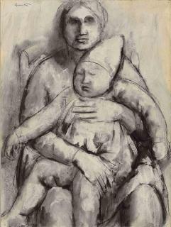 Giacomo Manzu - Madre e figlio