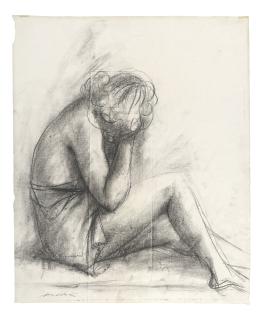 Giacomo Manzù - Studio Per Grande Ritratto Di Signora