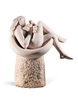 Giacomo Manzù - Tebe In Poltrona (Thebes Seated On An Armchair)