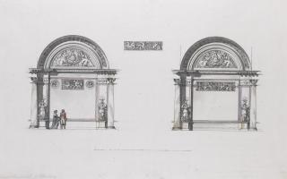 Giacomo Quarenghi - Two Studies For The Sheremetev Palace