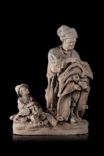 Giacomo Vaccaro - Vecchio pescatore con fanciullo