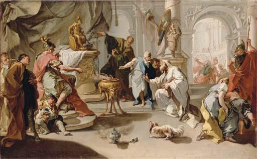 Giambattista Pittoni - Hannibal swearing revenge against the Romans