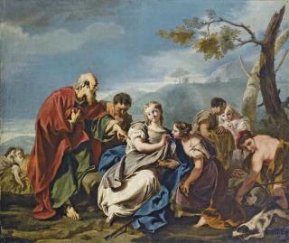 Giambattista Pittoni - Rachele nasconde gli idoli