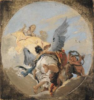 Giambattista Tiepolo - L\'Apothéose D\'Un Héros: Esquisse Pour Un Plafond Dans Un Cercle Peint