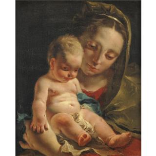 Giambattista Tiepolo - Madonna Col Bambino