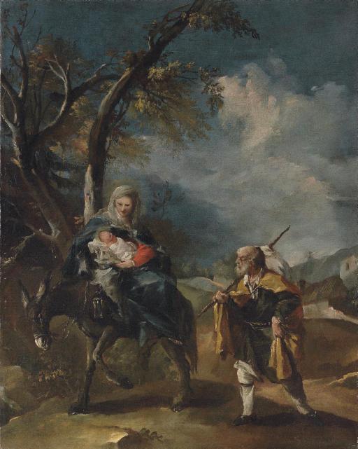 Gianantonio Guardi - The Flight Into Egypt