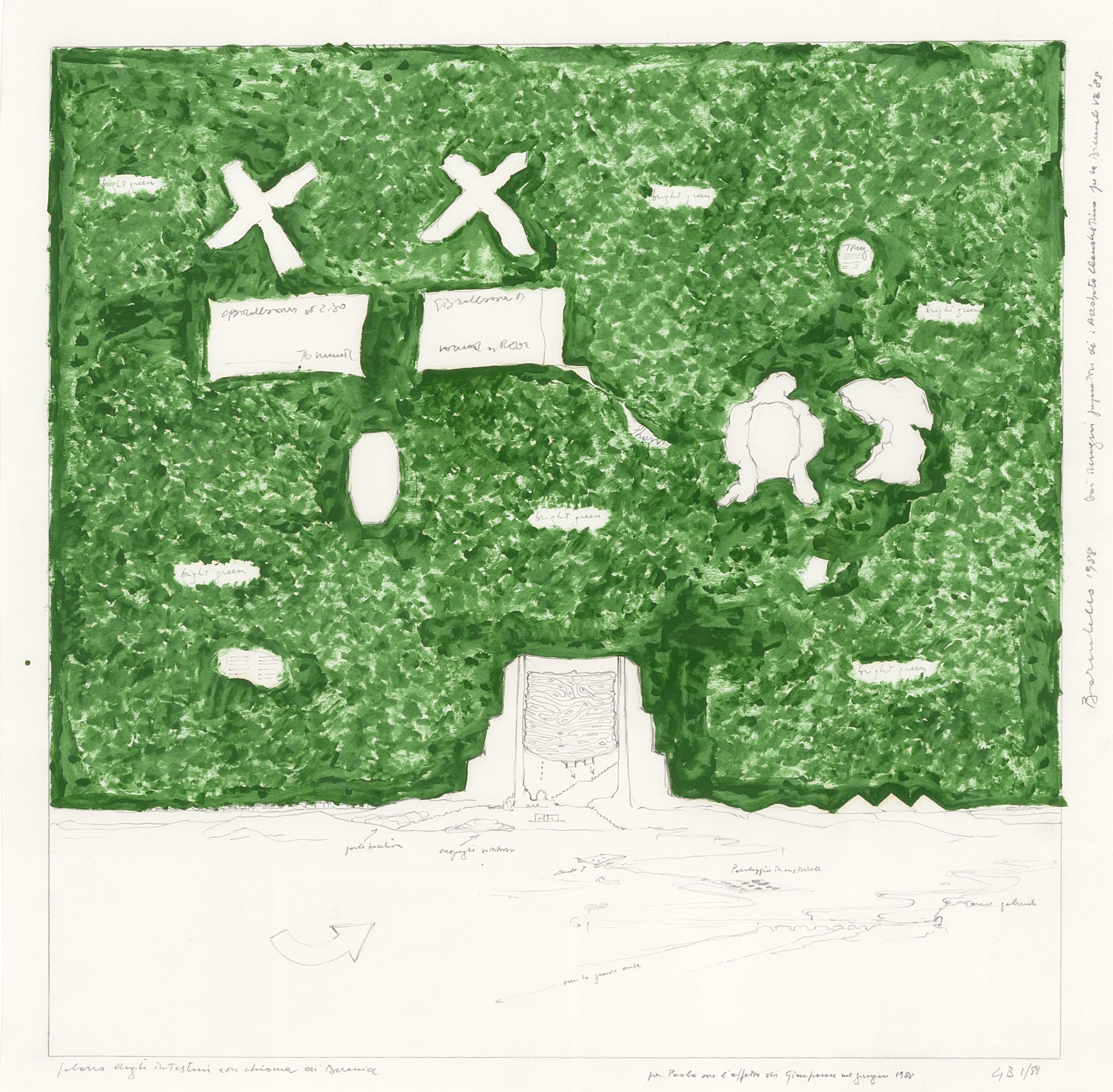 Gianfranco Baruchello - Palazzo degli intestini con chioma di Berenice