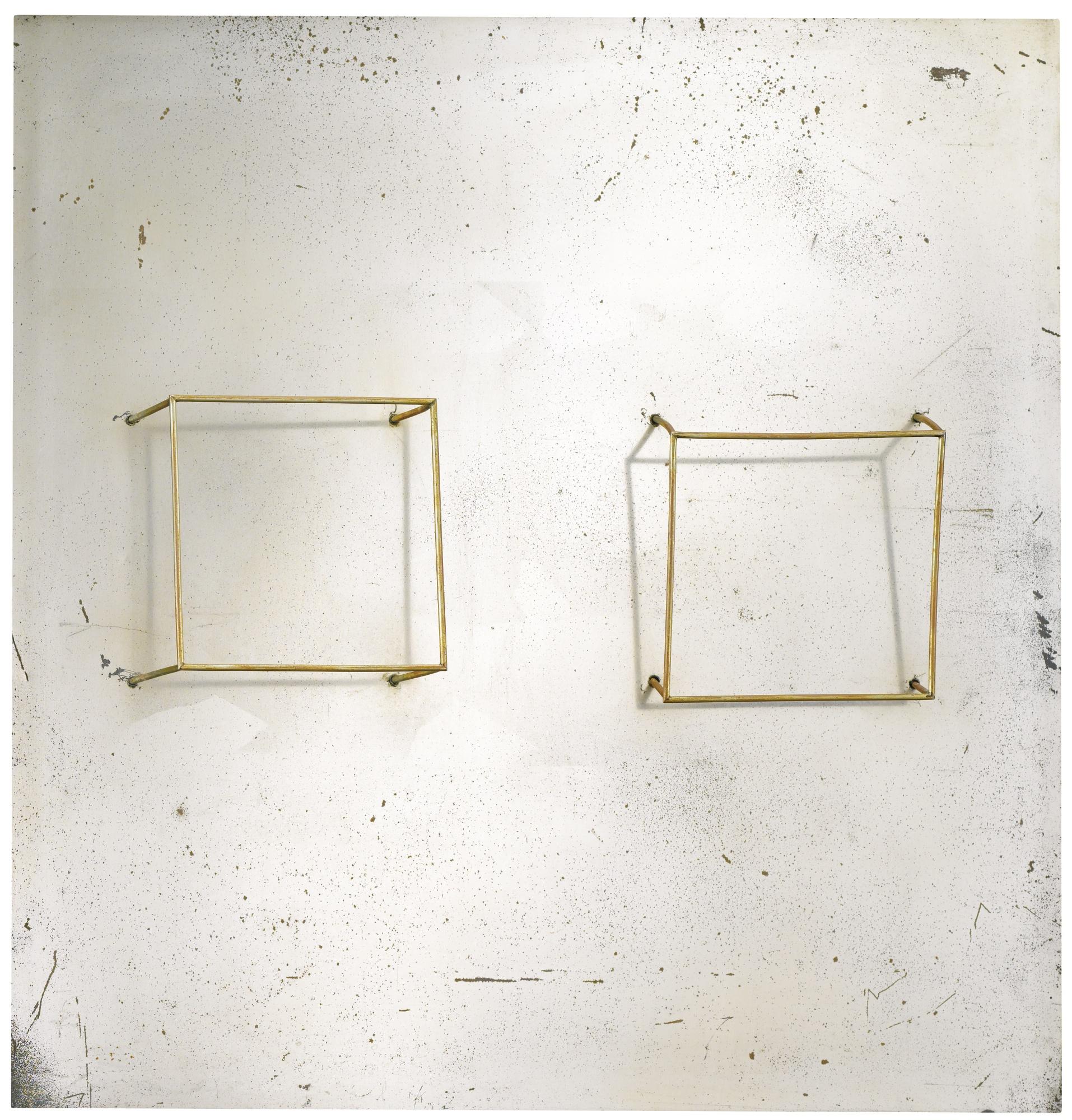 Gianni Colombo - Spazio Elastico 2 Cubisigned On The Reverse, Aluminium And Electric Engine. Executed In 1967