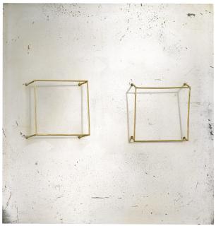 Gianni Colombo - Spazio Elastico 2 Cubisigned On The Reverse, Aluminium And Electric Engine. Executed In 1967