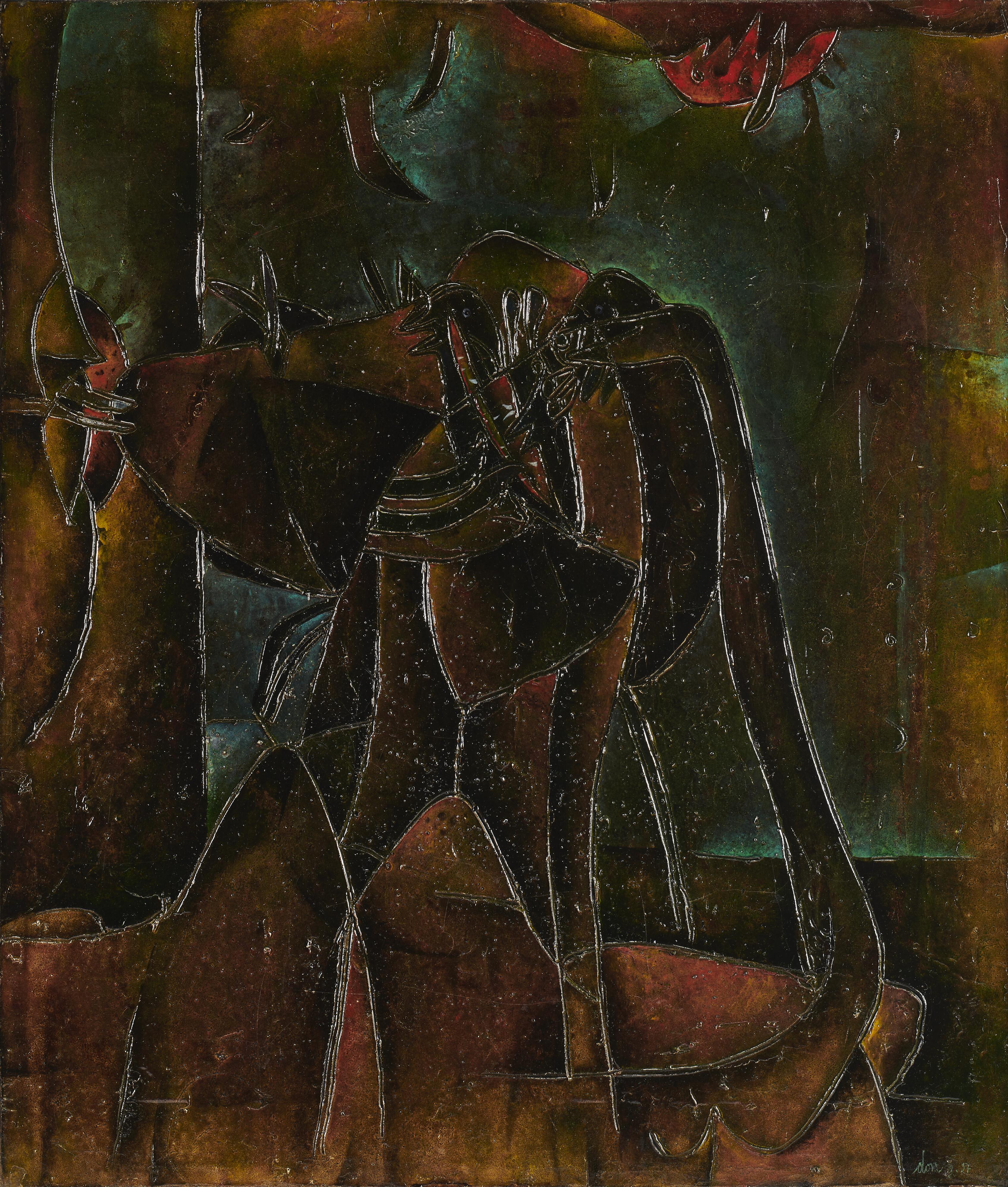 Gianni Dova - Busto di donna