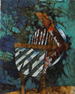 Gianni Dova - Uccello a piume bionde