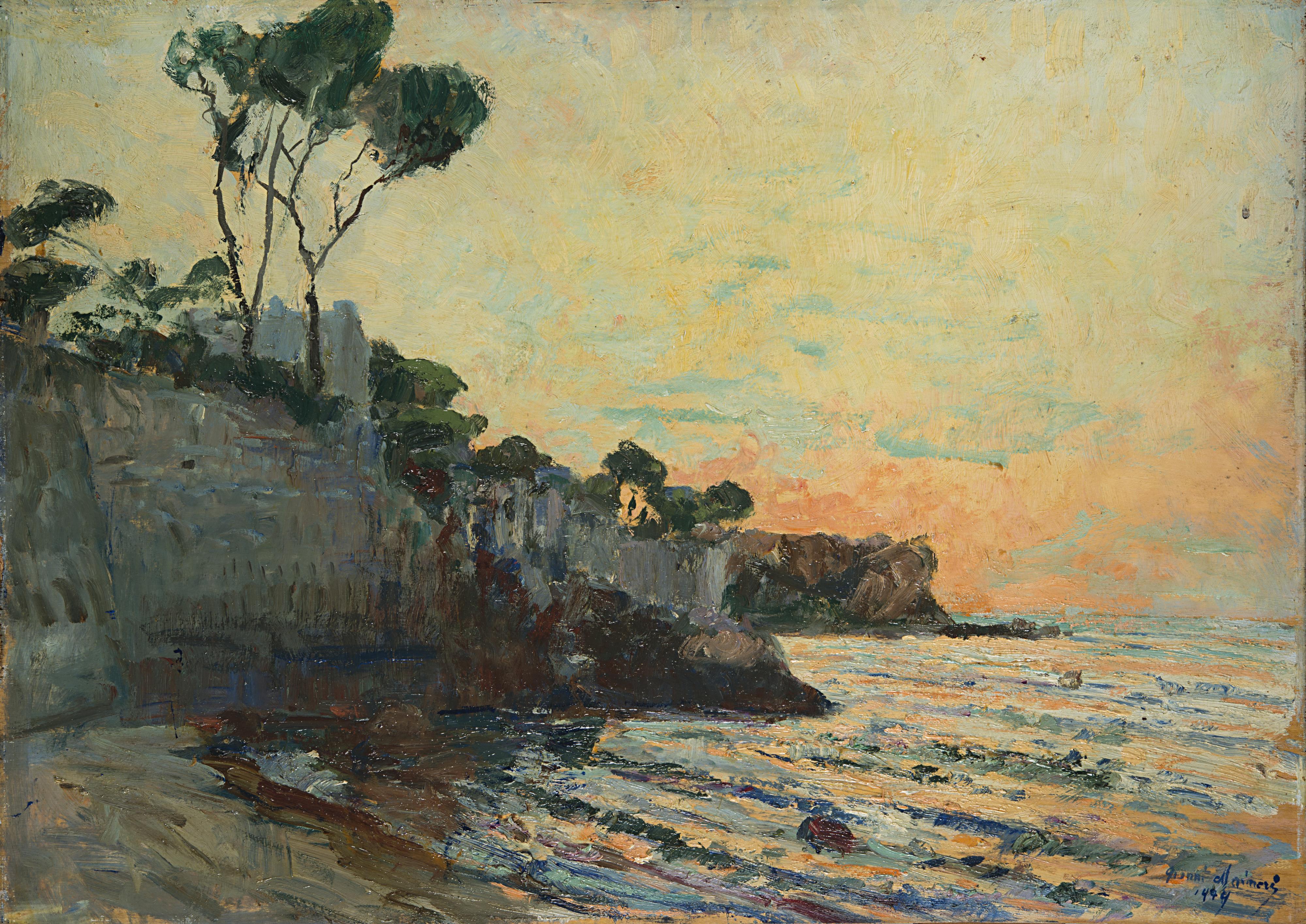 Gianni Maimeri - Tramonto alla spiaggia della Pagoda Porto di Ischia