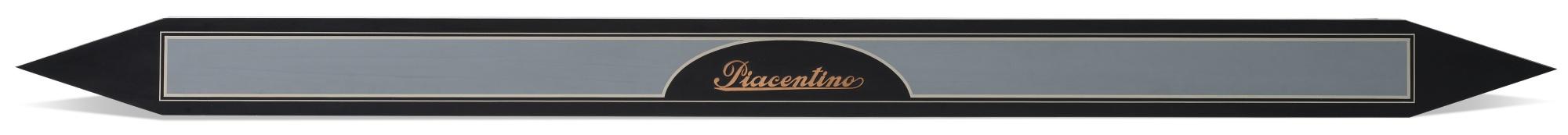 Gianni Piacentino - Black-Indigo And Gray-Blue Point Shaped Bar With Copper Signature I