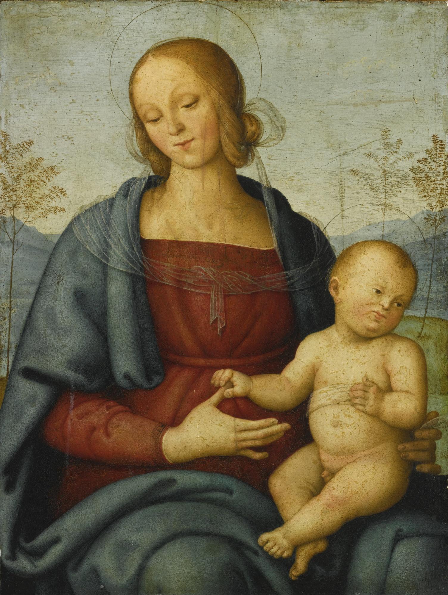 Giannicola Di Paolo - The Madonna And Child In A Landscape
