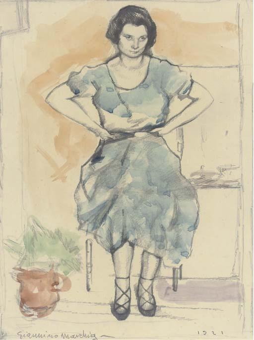 Giannino Marchig - Study For \'La Brisighellina\'