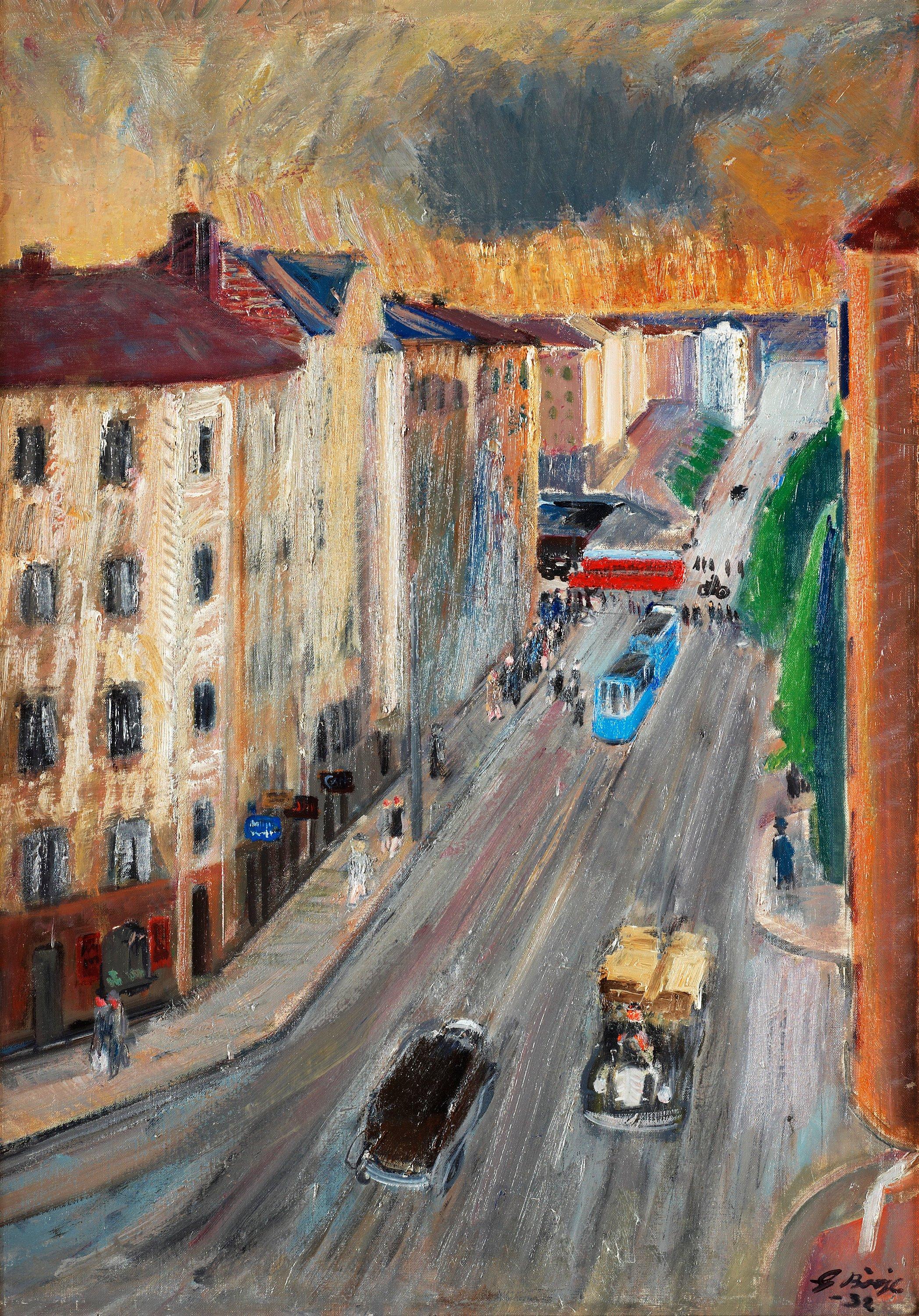 Gideon Börje - Motif from Skånegatan, Stockholm