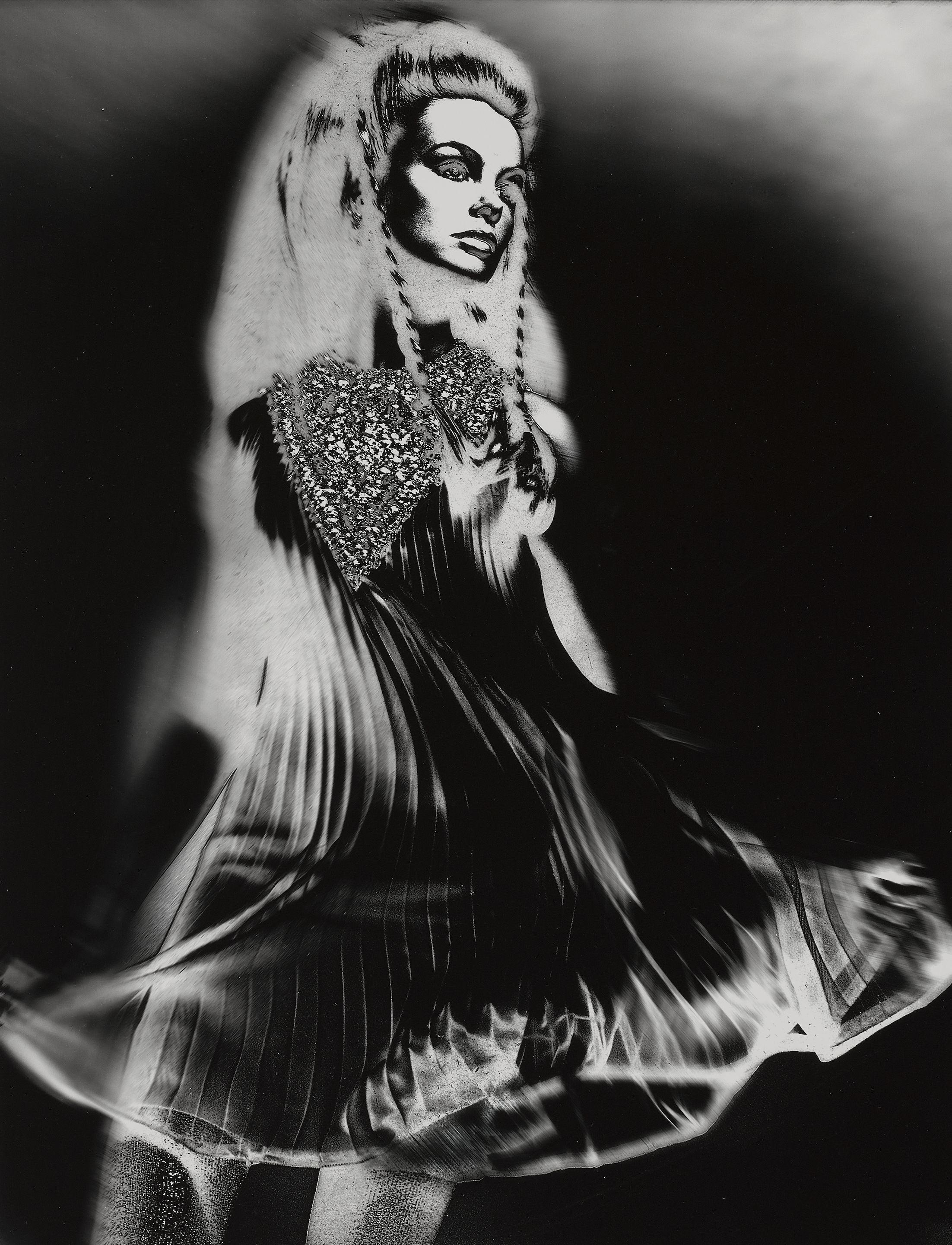 Gideon Lewin - Jean Shrimpton with Braids, 1968