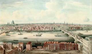 Gideon Yates - A panorama of the Thames up river from London Bridge