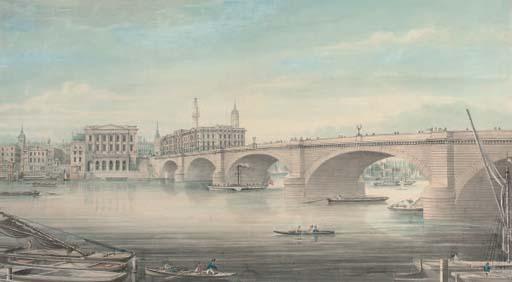 Gideon Yates - Paddlesteamers and other shipping on the Thames before London Bridge