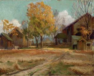 Gifford Beal - Autumn on the Farm