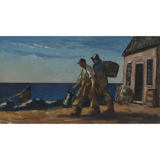 Gifford Reynolds Beal - Fishermen, Early Morning