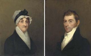 Gilbert Charles Stuart - Portrait of Nathan Bond; And Portrait of Mrs. Nathan Bond: A Pair of Works