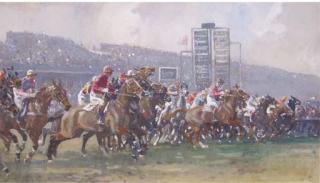 Gilbert Joseph Holiday - At The Start, The Grand National